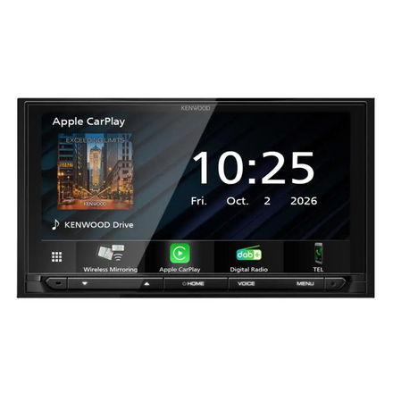 Kenwood DMX6526DABS CAMPER – Met Campernavigatie - 2-DIN Multimedia Autoradio met Draadloze Apple CarPlay / Android Auto - DAB+ - NIEUW!!!! LEVERBAAR VANAF NOVEMBER!!