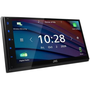 JVC KW-M6005BW – 2-DIN Multimedia Autoradio met Draadloze Apple CarPlay, Android Auto en DAB+ - NIEUW!! LEVERBAAR VANAF NOVEMBER!!