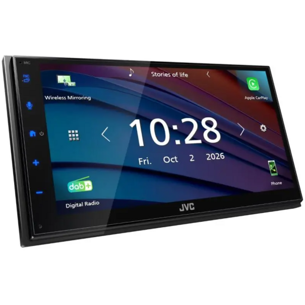 JVC JVC KW-M6005BW CAMPER – 2-DIN Multimedia Autoradio met Draadloze Apple CarPlay, Android Auto en DAB+ - NIEUW!! LEVERBAAR VANAF NOVEMBER!!
