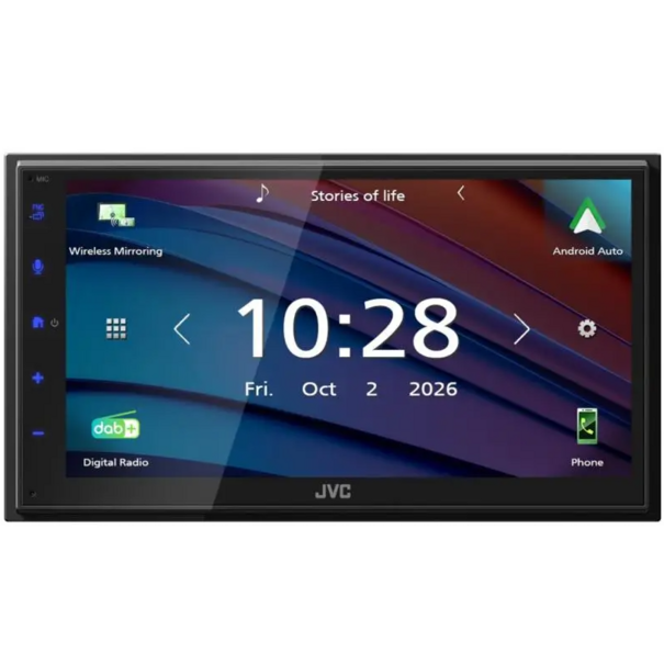 JVC JVC KW-M6005BW CAMPER – 2-DIN Multimedia Autoradio met Draadloze Apple CarPlay, Android Auto en DAB+ - NIEUW!! LEVERBAAR VANAF NOVEMBER!!