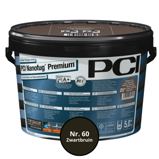 PCI Nanofug Premium Nr. 60 Zwartbruin 5 kg