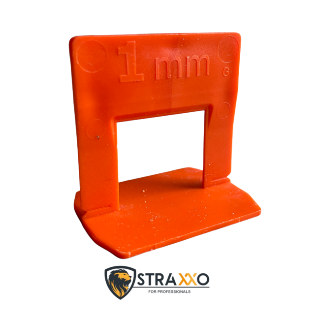 Straxxo ® Levelling clips 1 mm voor tegels 6–14 mm – 100 stuks