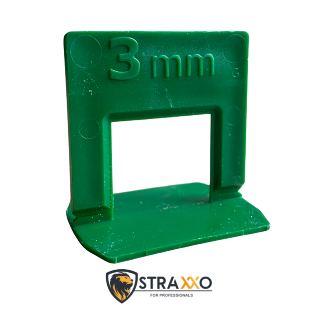 Straxxo ® Levelling clips 3 mm voor tegels 6–14 mm – 2000 stuks