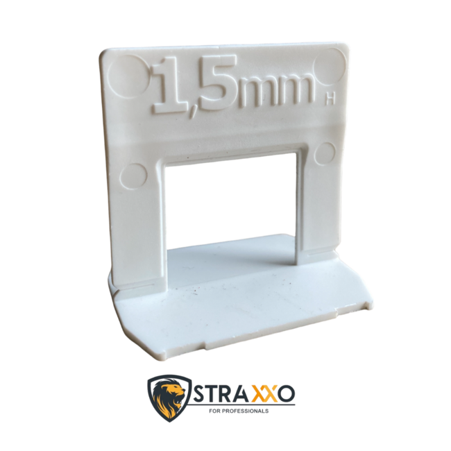 Straxxo ® Levelling clips 1,5 mm voor tegels 6–14 mm – 250 stuks