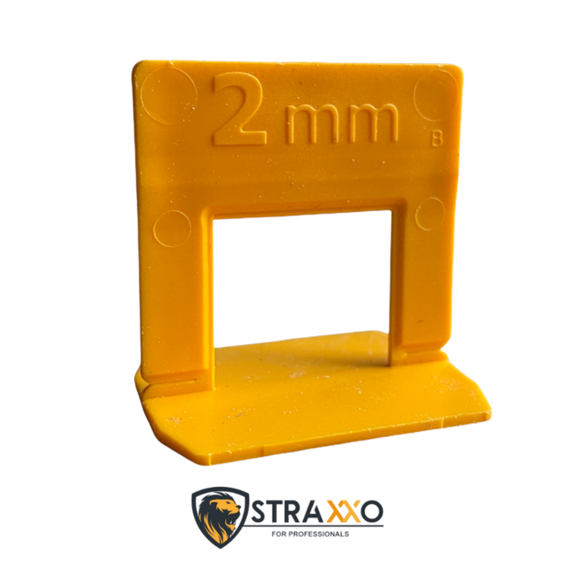Straxxo ® Levelling clips 2 mm voor tegels 6–14 mm – 250 stuks