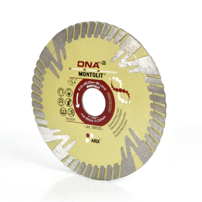 Montolit Diamant zaagblad DNA TXH 125 voor tegels 2 cm.