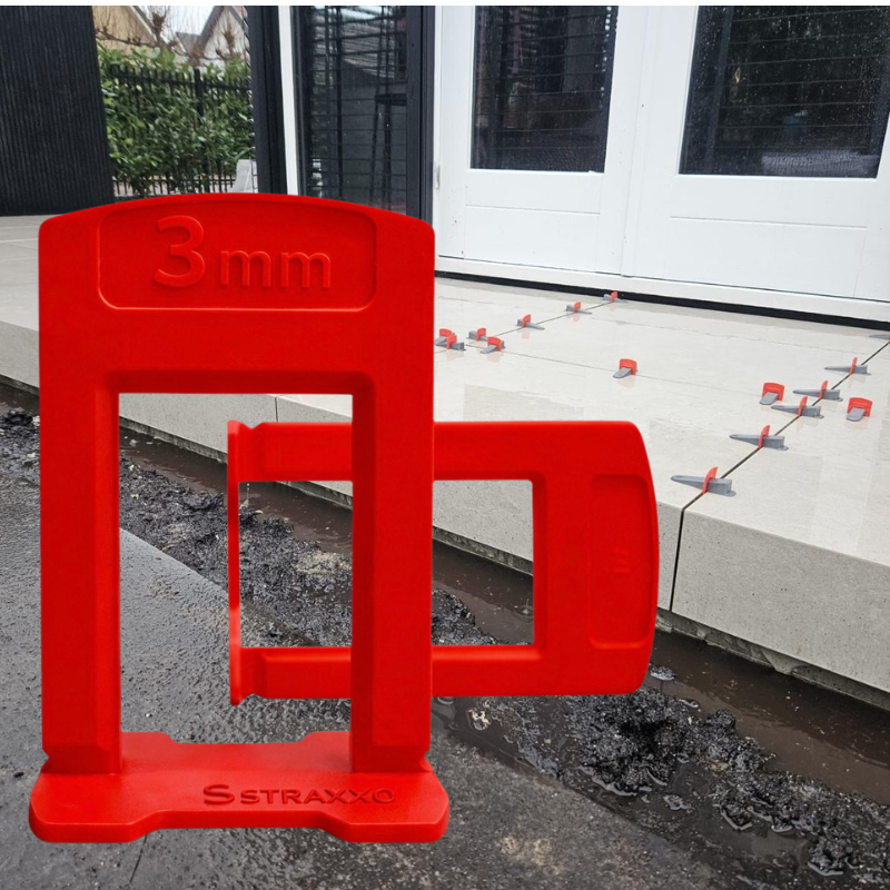 Outdoor tegel levelling