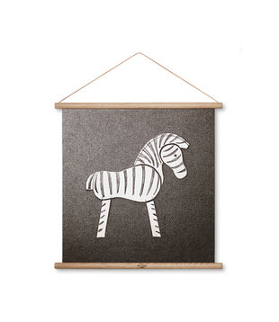 Kay Bojesen - Zebra canvas poster 40 x 40