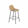 Muuto Fiber Counter Stool w. backrest, tube base