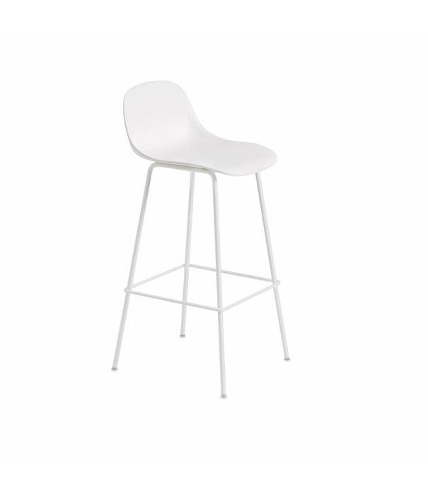 Muuto  Muuto - Fiber barstool with back - tube base