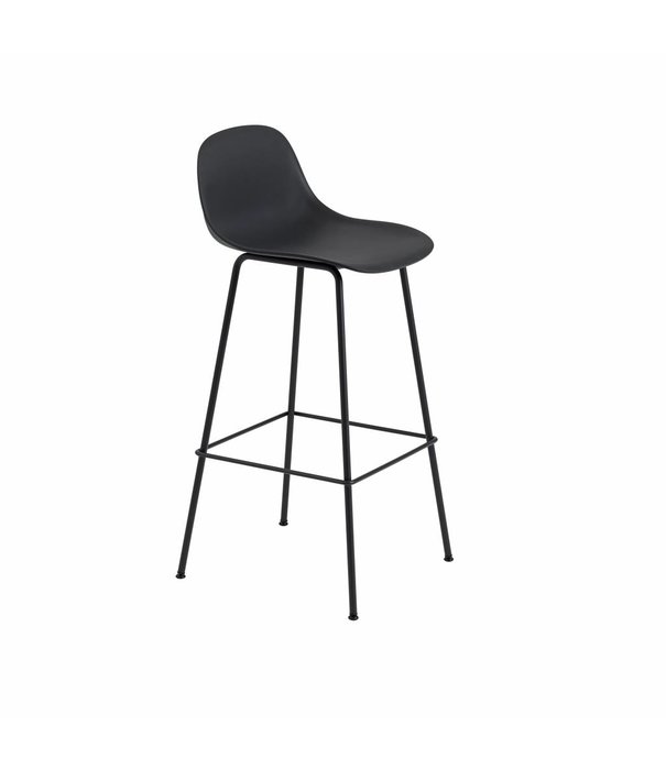 Muuto  Muuto - Fiber barstool with back - tube base