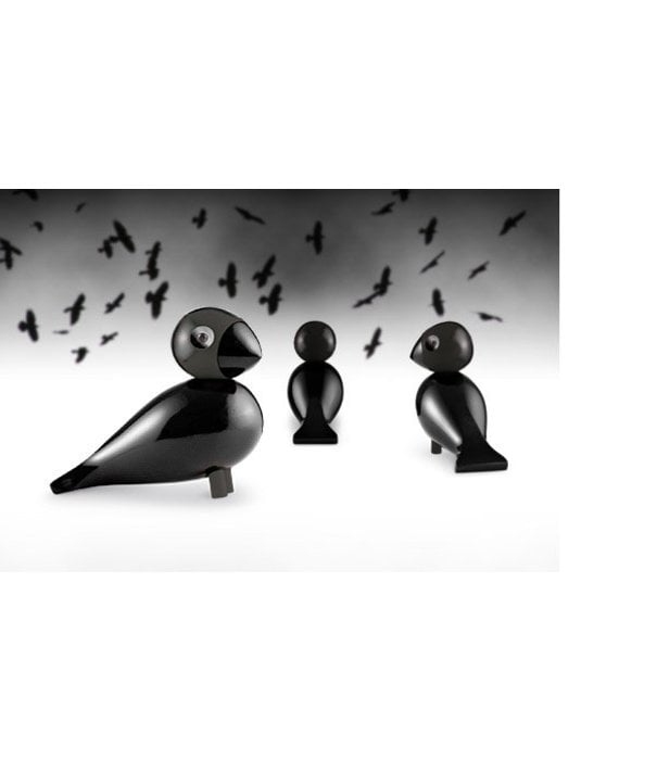 Kay Bojesen  Songbird Raven, black beech