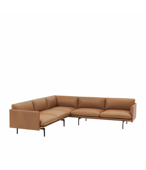 Muuto  Muuto - Outline corner sofa 255 - black base