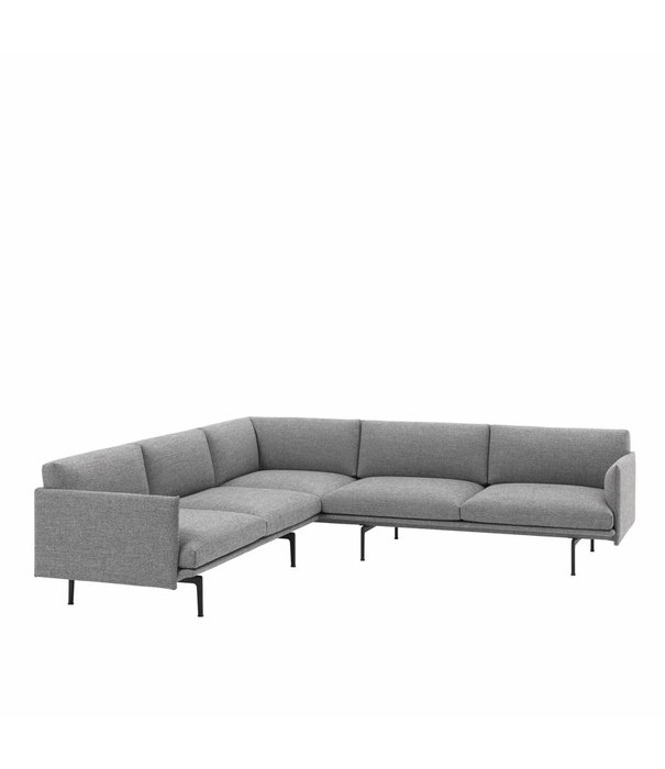 Muuto  Muuto - Outline corner sofa 255 - black base