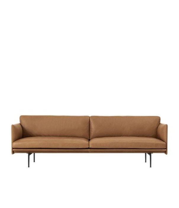 Muuto  Muuto - Outline 3 seater sofa - base black