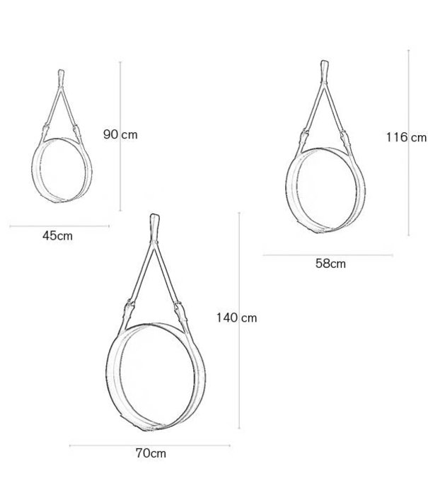 Gubi  Gubi - Adnet Circular spiegel Ø45 cm.