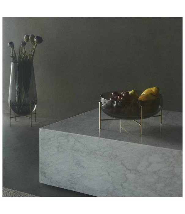 Audo Audo Échasse Bowl brass, smoked glass