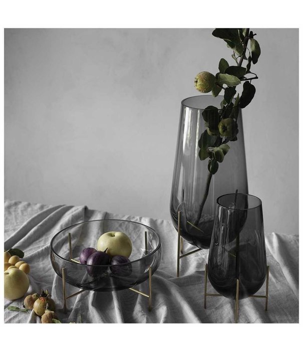 Audo Audo Échasse Bowl brass, smoked glass