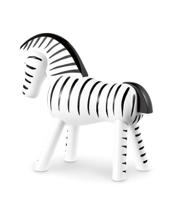 Kay Bojesen  Zebra,  black / white lacquered beech