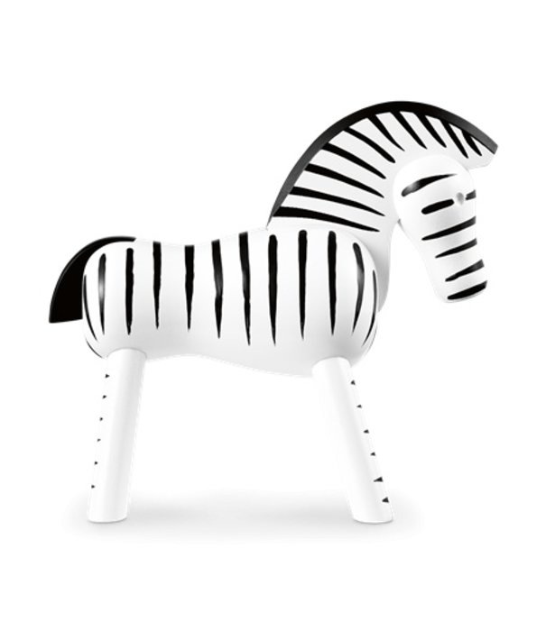 Kay Bojesen  Zebra , zwart / wit gelakt beuken