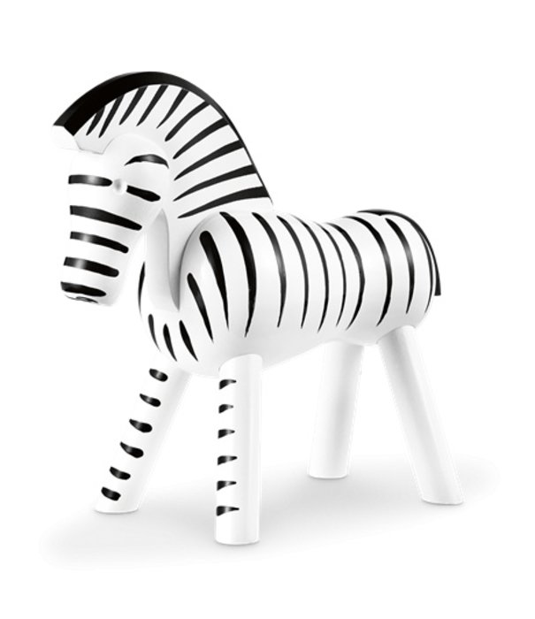 Kay Bojesen  Zebra , zwart / wit gelakt beuken