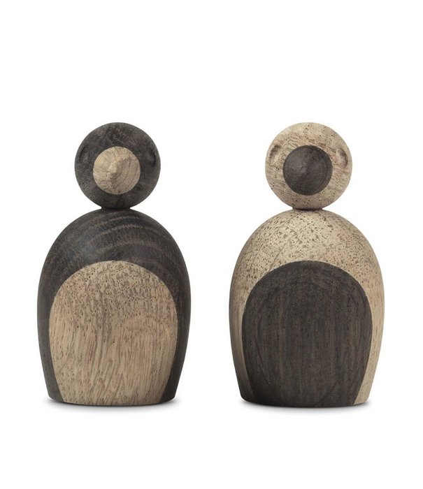 Kay Bojesen   Pair of Sparrows eiken, 2 stuks