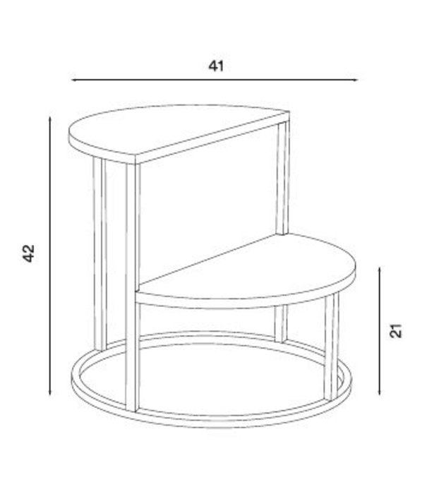 Northern  Northern Dais Step Stool, black steel