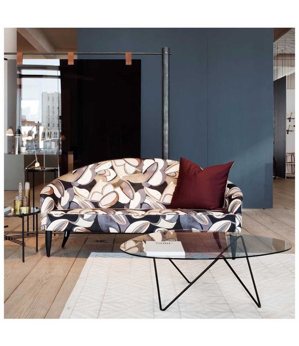 Gubi  Pedrera Coffee Table clear glass, black base