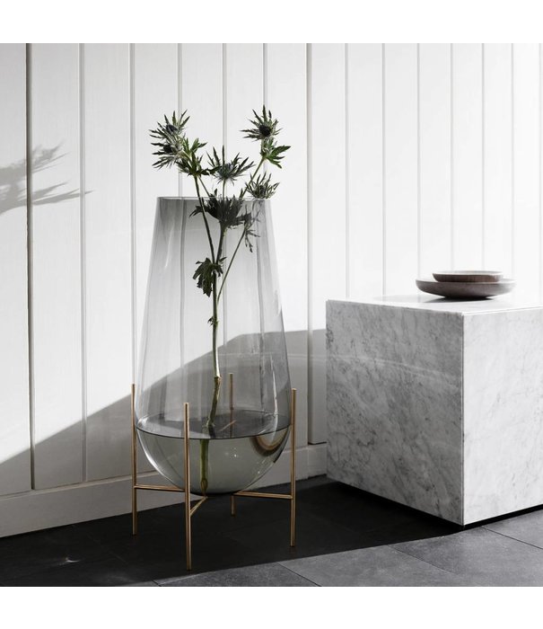 Audo Audo Échasse Schaal messing, gerookt glas