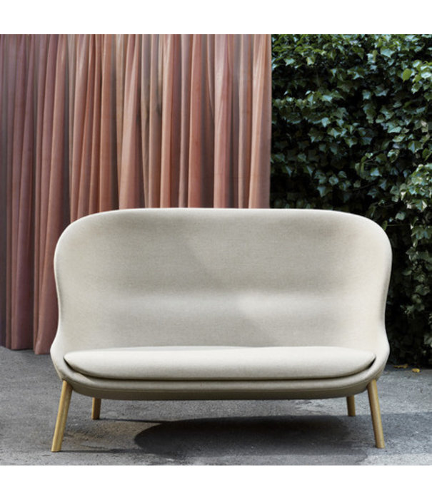 Normann Copenhagen  Normann Copenhagen - Hyg 2 seater sofa oak base - L168 cm.