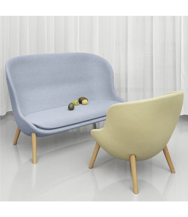 Normann Copenhagen  Normann Copenhagen - Hyg 2 seater sofa oak base - L168 cm.