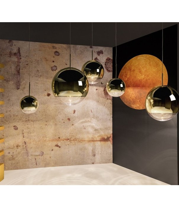 Tom Dixon  Tom Dixon - Mirror Ball Gold hanglamp Ø25