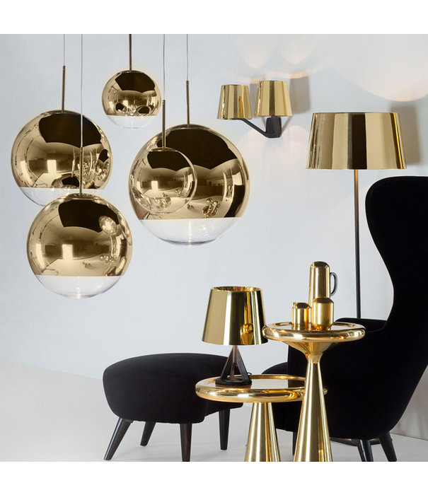 Tom Dixon  Tom Dixon - Mirror Ball Gold hanglamp Ø25