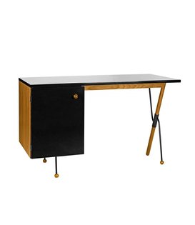Grossman Desk 62 black, matte American walnut