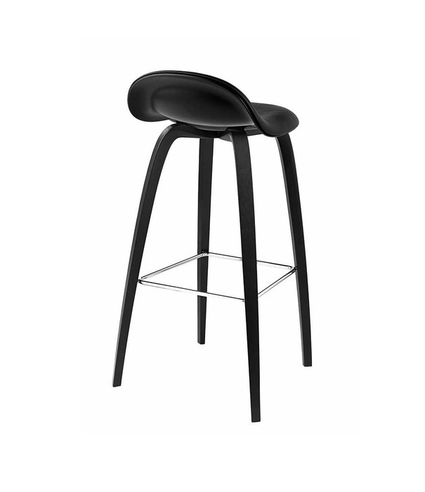 Gubi  Gubi - 3D Bar stool upholstered wood base