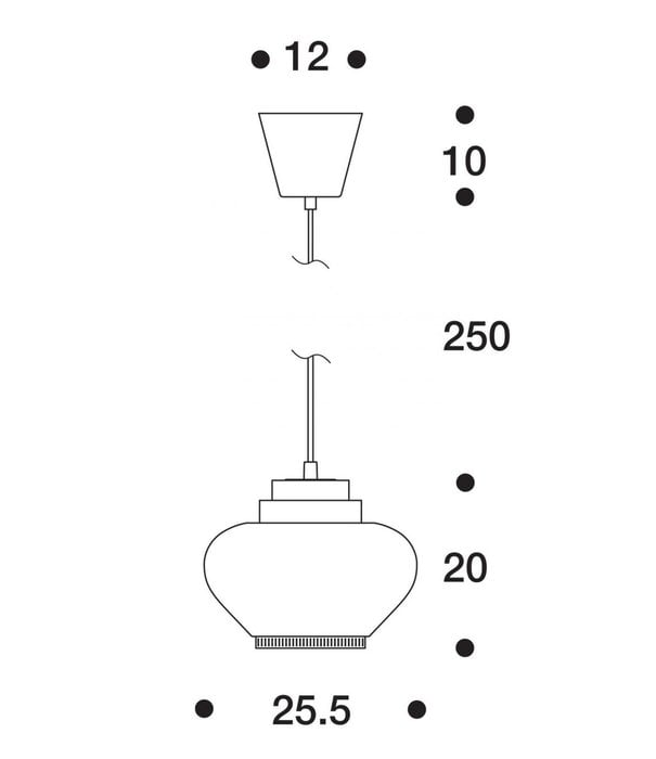 Artek  Artek - A333 hanglamp - Turnip