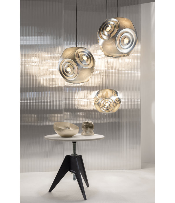 Tom Dixon  Tom Dixon - Screw cafe tafel marmer top Ø60