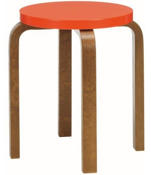 Artek  Artek - Stool E60 birch - walnut stained