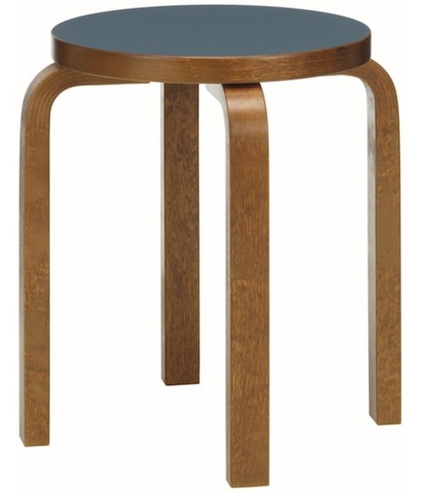 Artek  Artek - Stool E60 birch - walnut stained