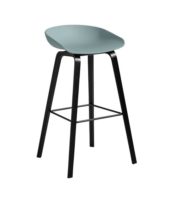 Hay  Hay - AAS 32 Low barstool black oak base H65