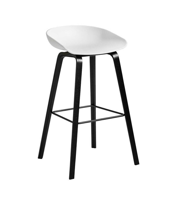 Hay  Hay - AAS 32 Low barstool black oak base H65