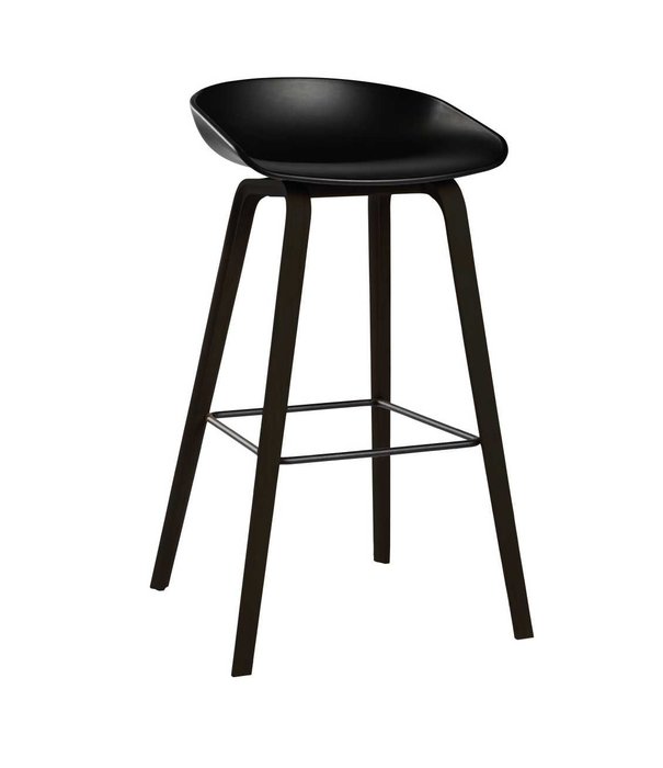 Hay  Hay AAS 32 Low Bar Stool black oak base