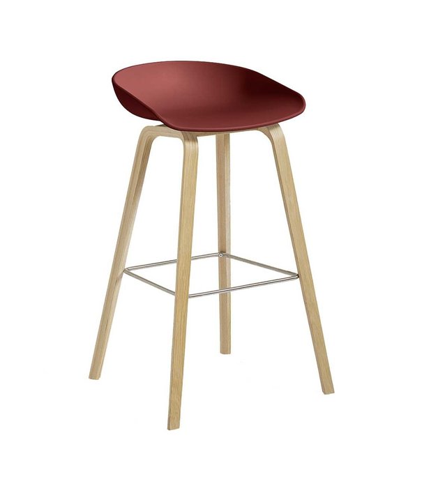 Hay  Hay - AAS 32 Low bar stool, lacquered oak base H65