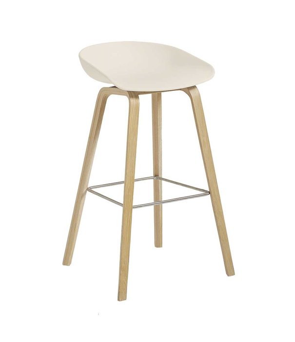 Hay  Hay - AAS 32 Low bar stool, lacquered oak base H65