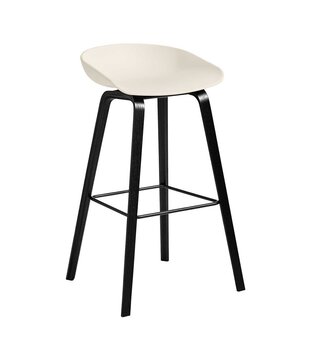 Hay AAS 32 High Bar Stool black oak base 75cm