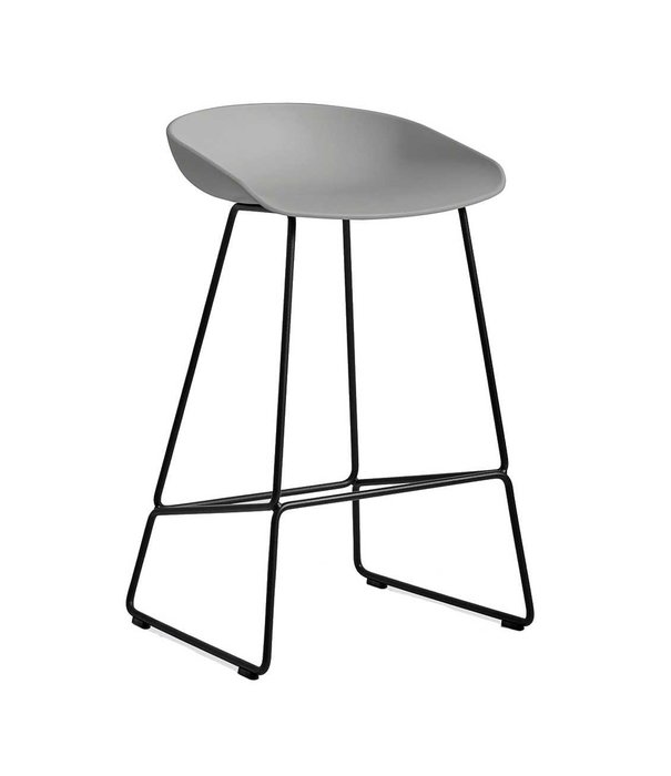 Hay  Hay - AAS 38 High barstool black steel base H75