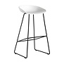 Hay - AAS 38 Low barstool black steel base H65