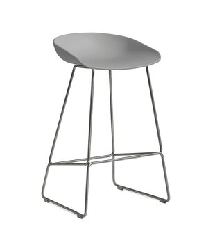 Hay AAS 38 High Bar Stool Stainless steel base 75cm