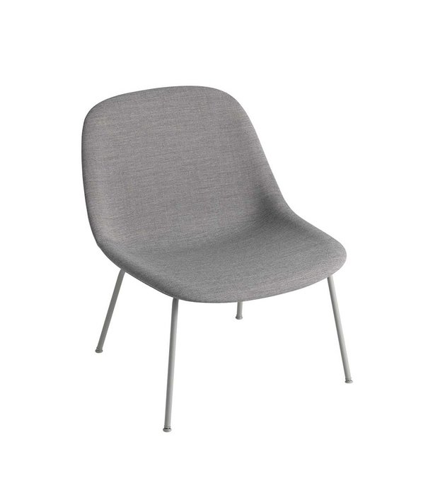 Muuto  Muuto Fiber Lounge Stoel gestoffeerd, tube poten
