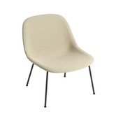 Muuto -  Fiber lounge chair upholstered - tube base